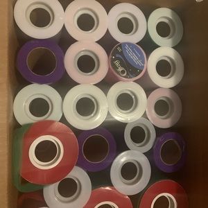 Various rolls of tulle